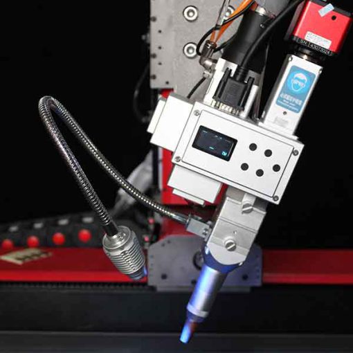 Automatic laser welding machine head
